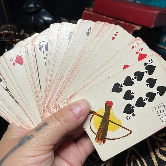 Vintage RARE 1903 Gypsy Witch Fortune Telling Cards Full Deck Oddities Tarot - Picture 11 of 15